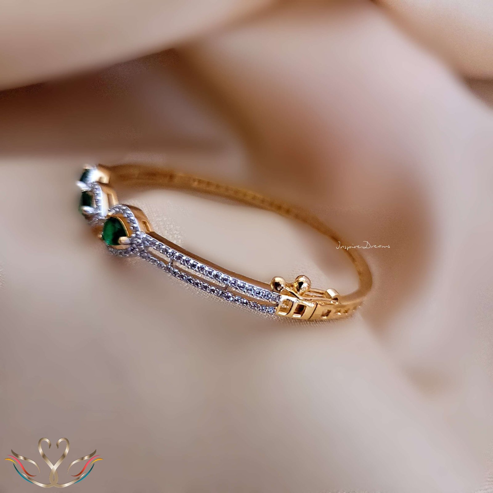 Gold Plated Teardrop Cz Bracelet - Image 4