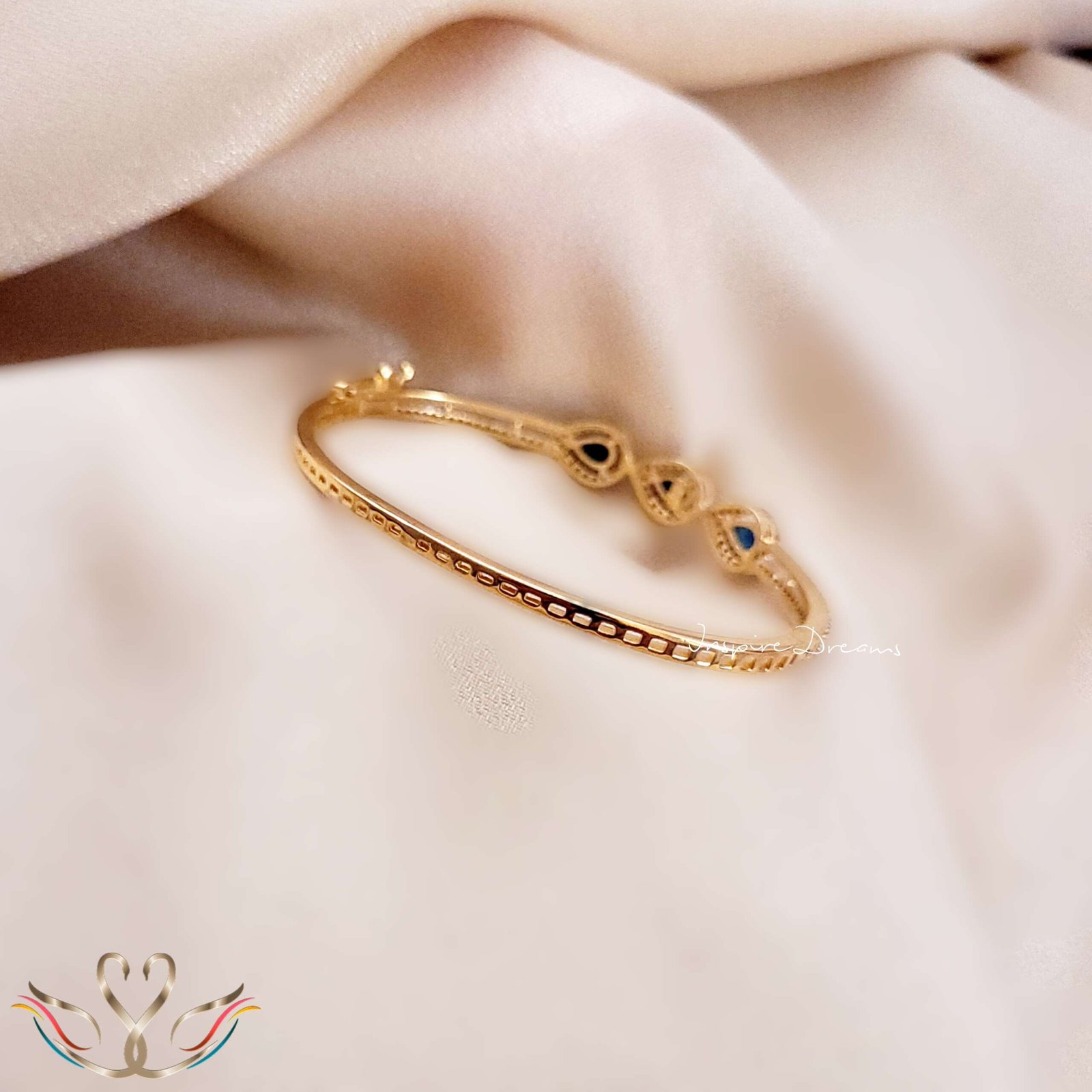 Gold Plated Teardrop Cz Bracelet - Image 5