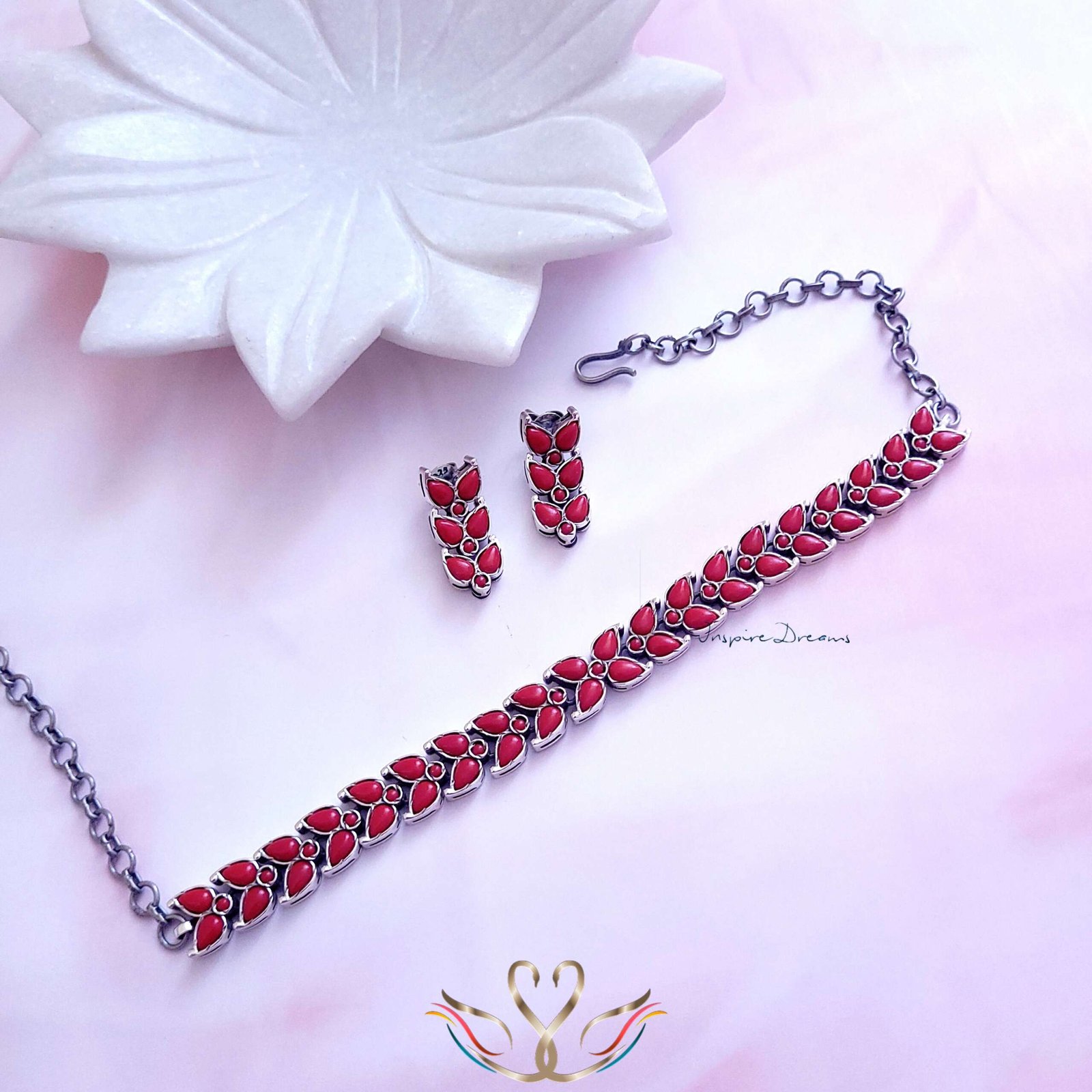 Coral Sequence Necklace