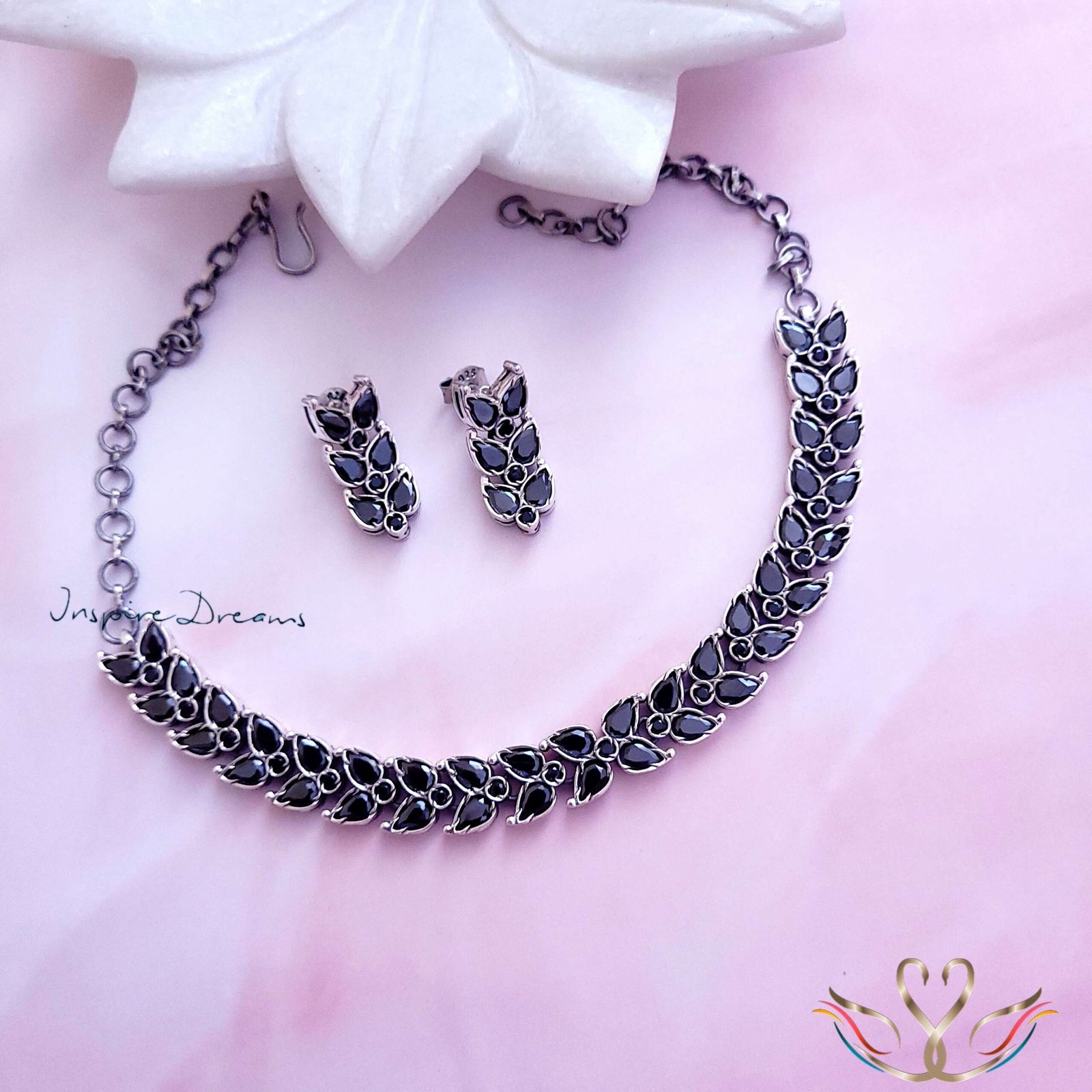 Black Sequence Necklace