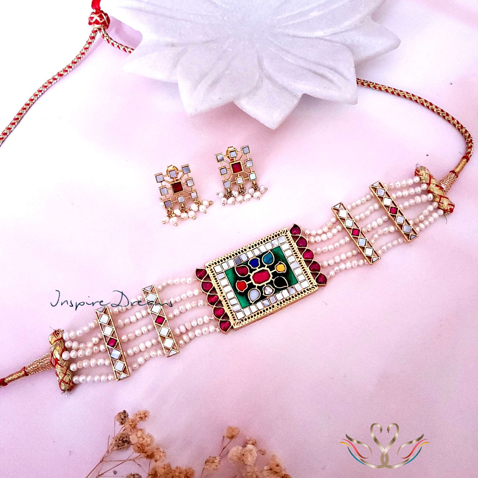 NAVRANG MOTHER OF PEARL CHOKER