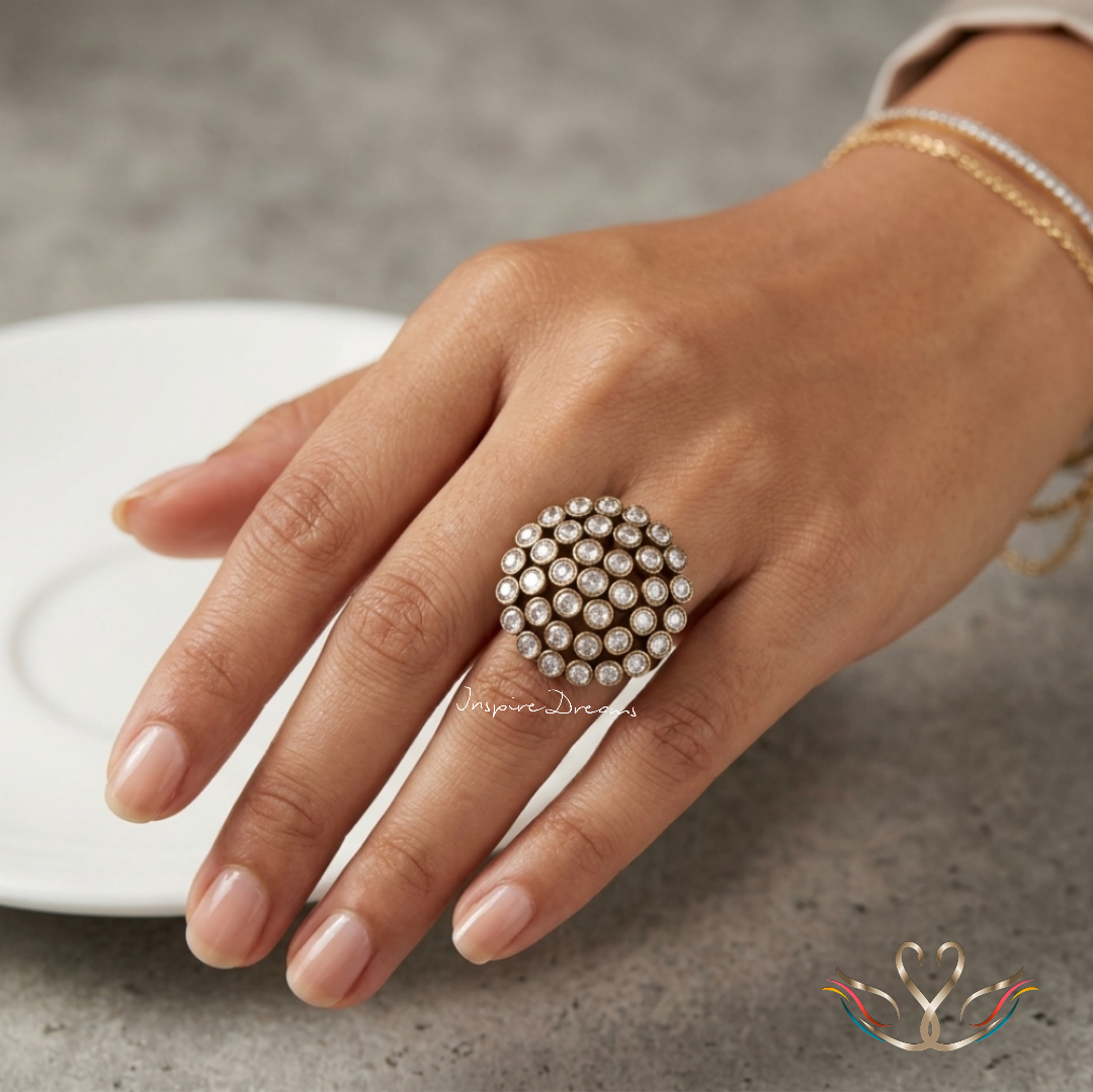 KUNDAN GOLD PLATED RINGS - Image 2
